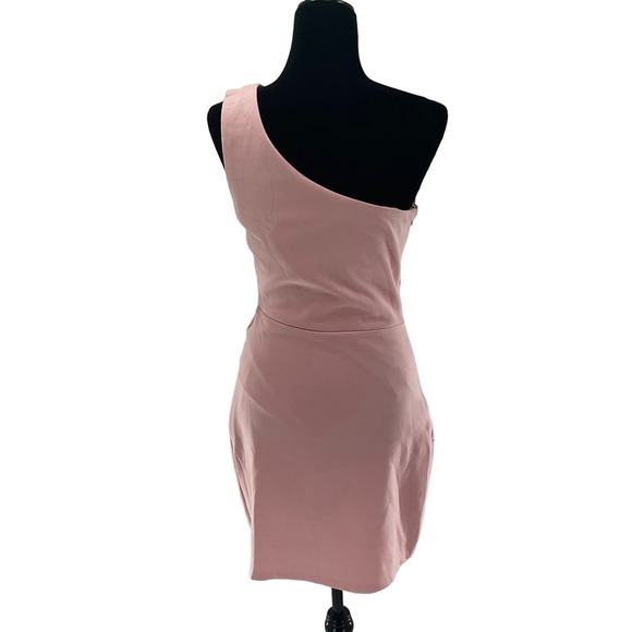 Lulas pink one shoulder cut out side mini Medium - Picture 3 of 9